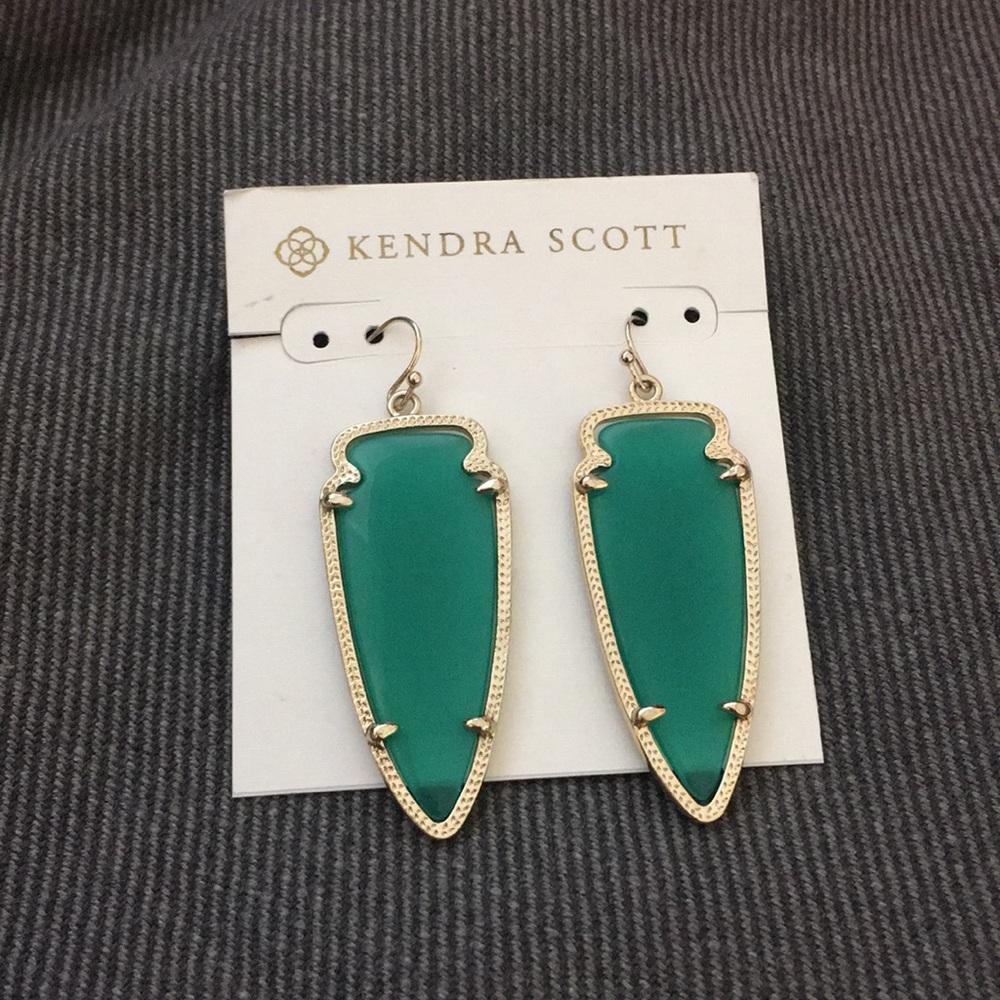Kendra Scott Skylar Earrings in Green